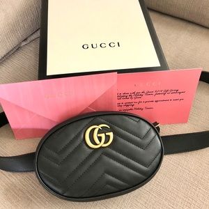 Gucci Marmont belt bag waist